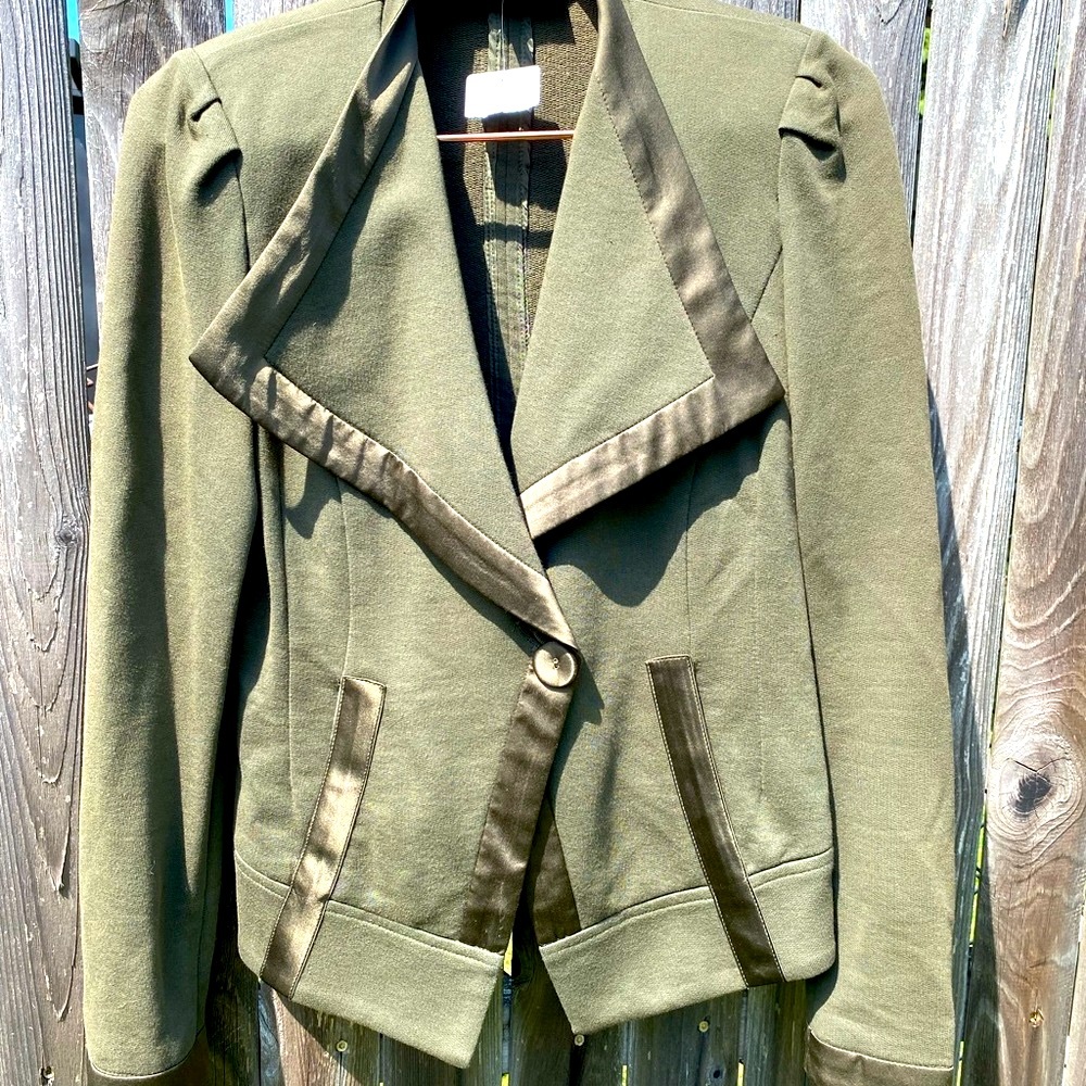 Designer jacket jersey & silk